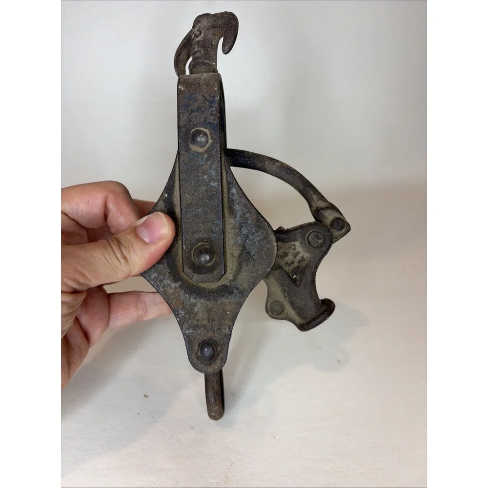 Vintage Pulley Come Along Hoist Ratchet